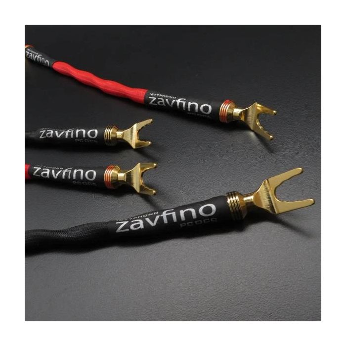 Zavfino12 AWG OCC Jumpers with 24K Gold Spades