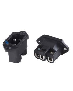 Furutech FI-06 R NCF Inlet Chassis or Panel Mount with Pure Copper Conductors and Rhodium Plating 