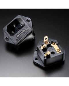 Furutech FI-03 Gold IEC Inlet w/Fuse Holder