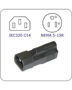 C14 to 15R Adapter 125V 15A Burn-In Adapter