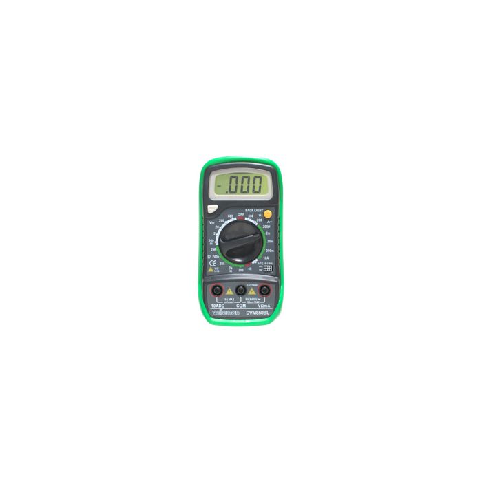 VELLEMAN DVM850BL 3-1/2 Digit Digital Multimeter Backlight & Protective Holster 